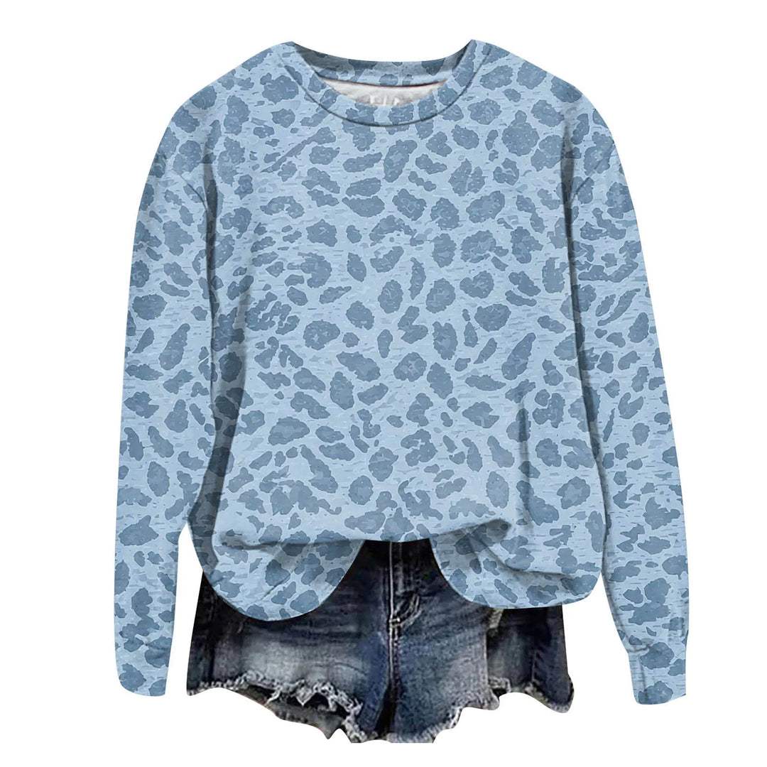 Leopard Print Oversized Sweatshirt - Lana