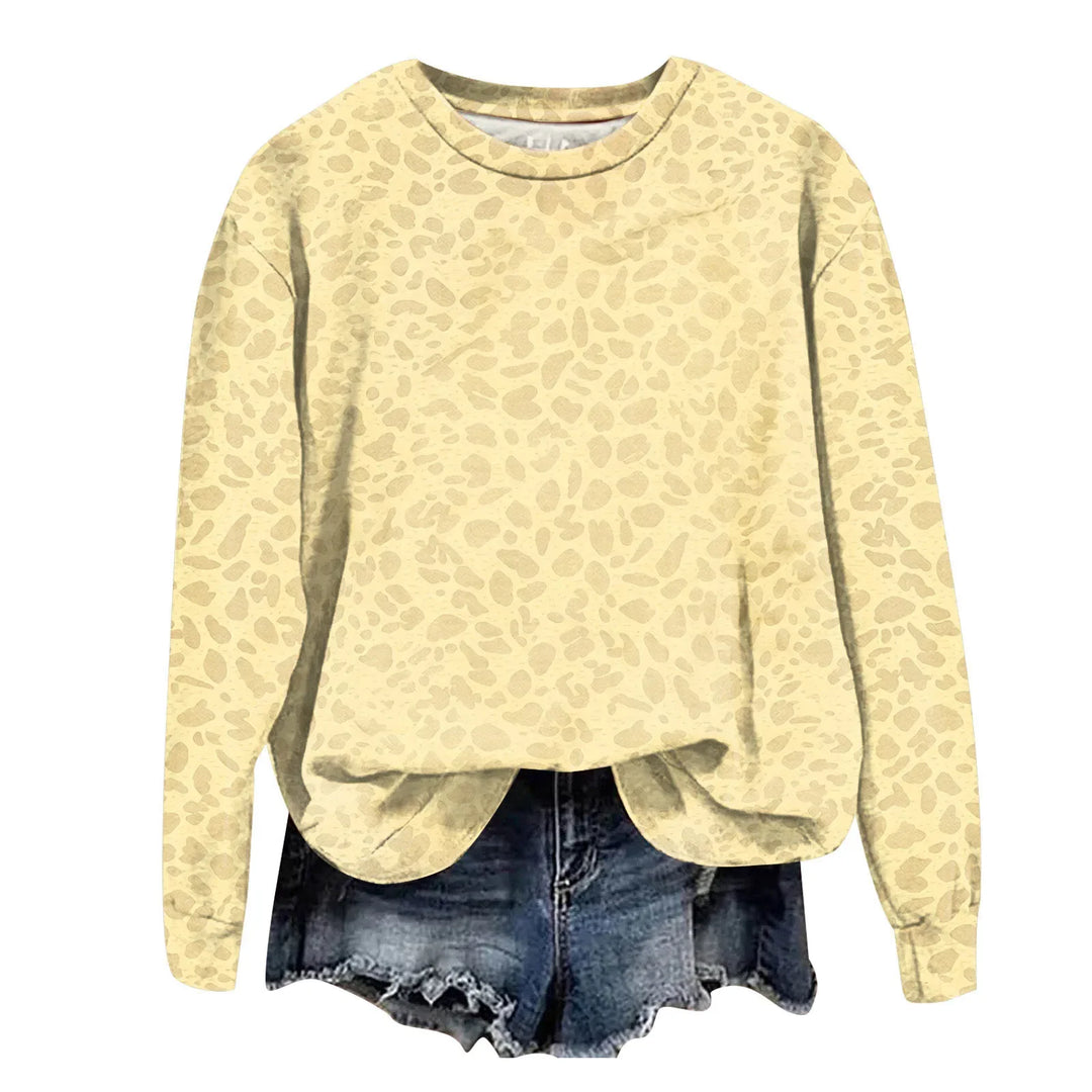 Leopard Print Oversized Sweatshirt - Lana