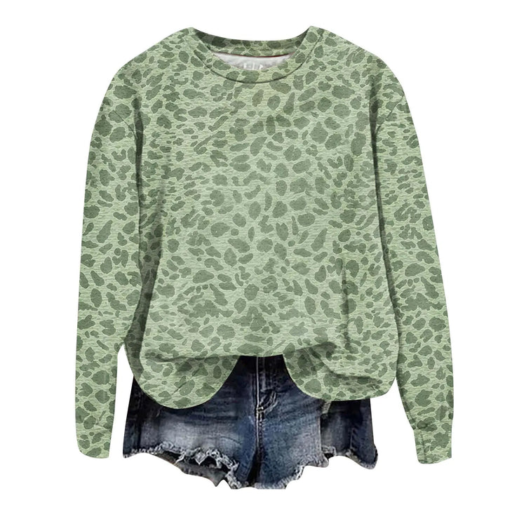 Leopard Print Oversized Sweatshirt - Lana