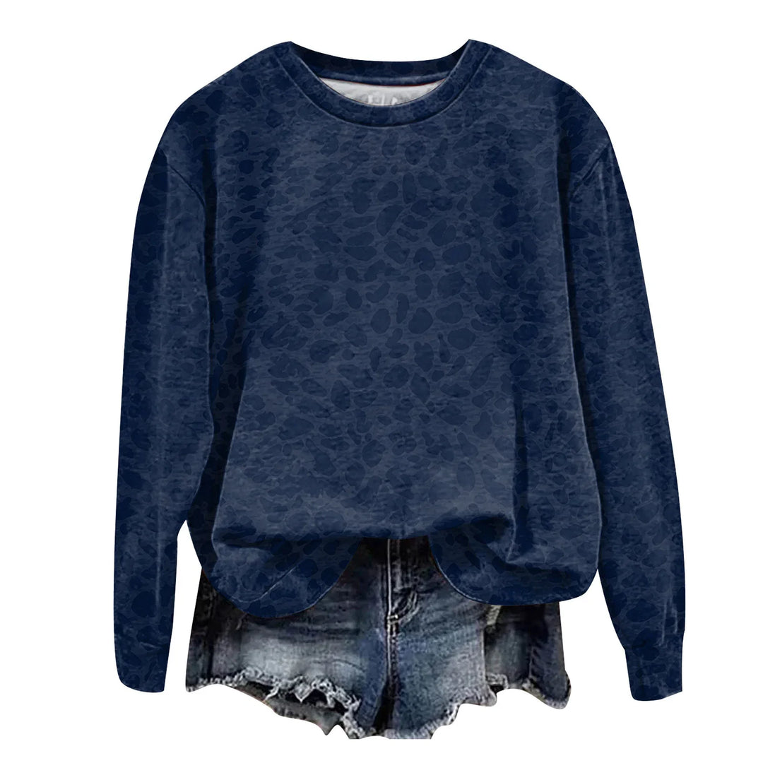 Leopard Print Oversized Sweatshirt - Lana