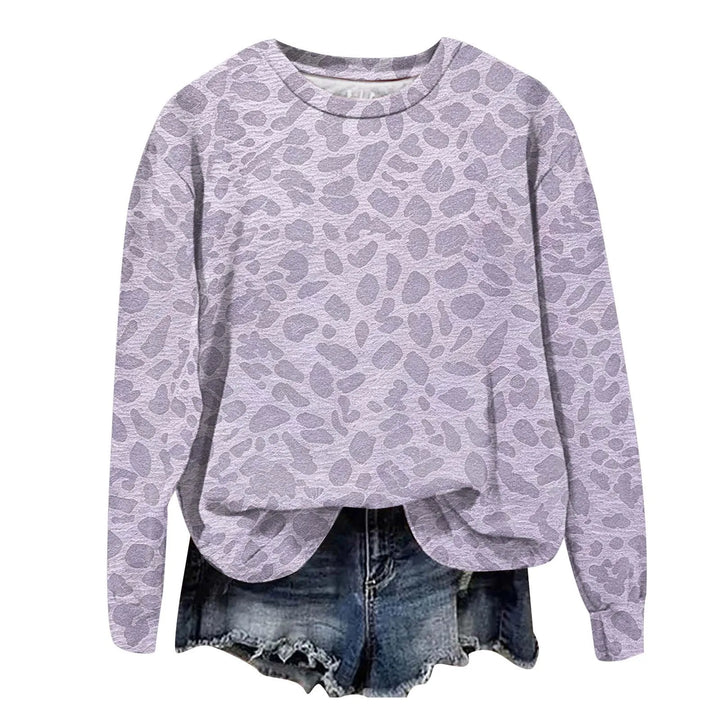 Leopard Print Oversized Sweatshirt - Lana