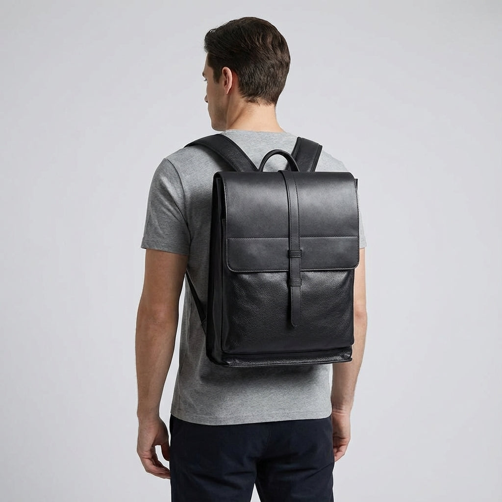 Leren Laptoprugzak Professioneel - PeakPack