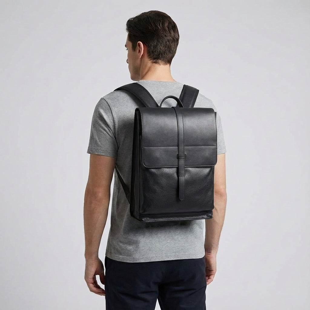 Leren Laptoprugzak Professioneel - PeakPack