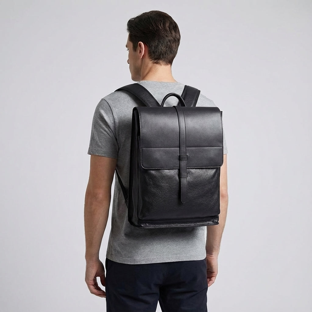 Leren Laptoprugzak Professioneel - PeakPack