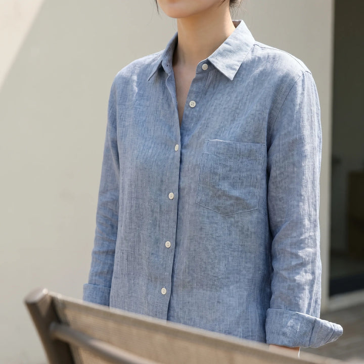 Lightweight Button-Up Shirt -  Alison