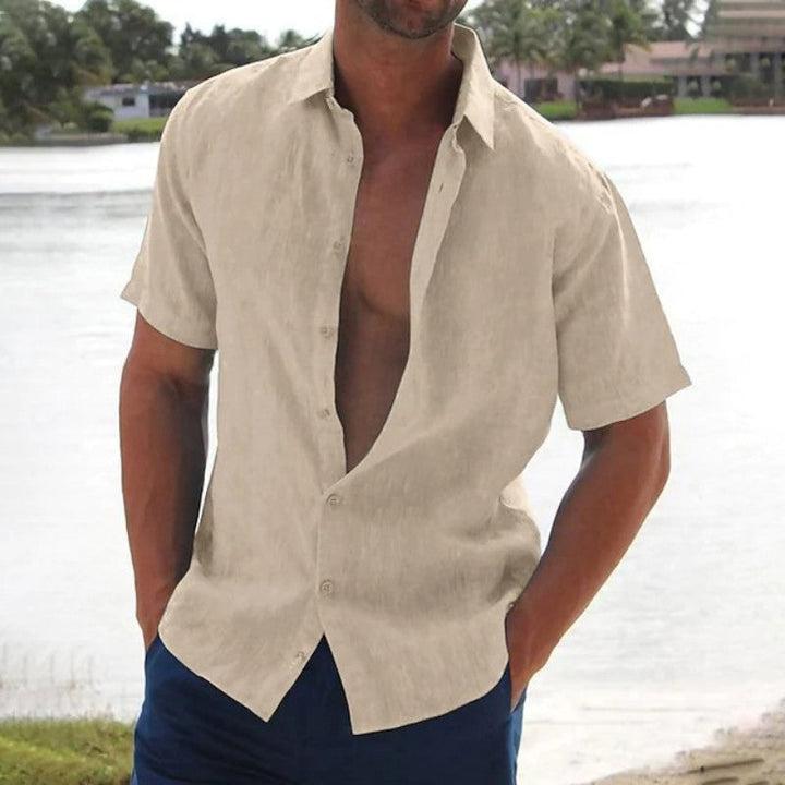 Lightweight Casual Shirt With Button Placket - Donald