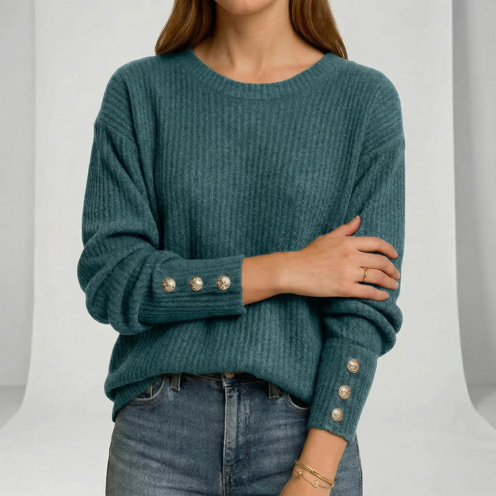 Locker Geschnittener Strickpullover - Charlotta