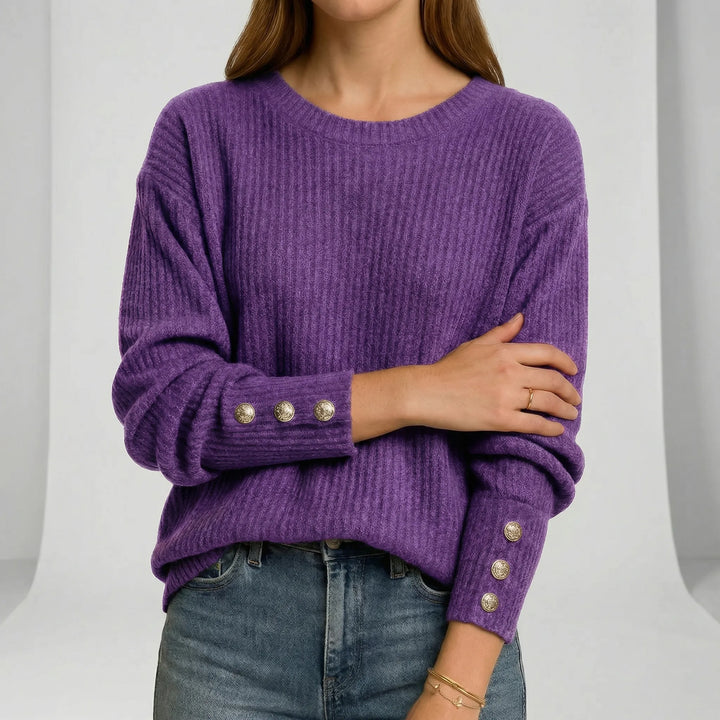 Locker Geschnittener Strickpullover - Charlotta
