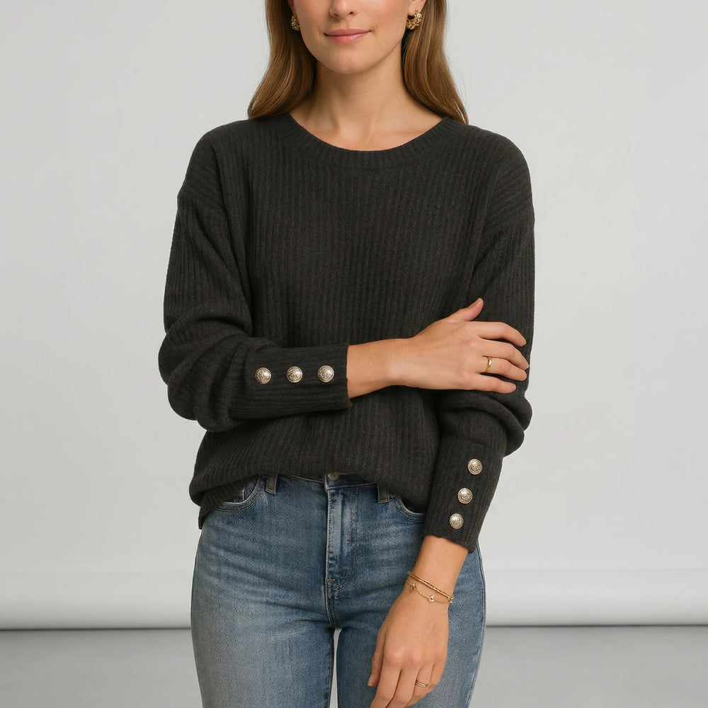 Locker Geschnittener Strickpullover - Charlotta
