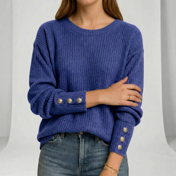 Locker Geschnittener Strickpullover - Charlotta