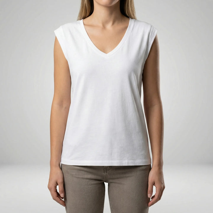 Lockeres V-Ausschnitt-Shirt - Nadine