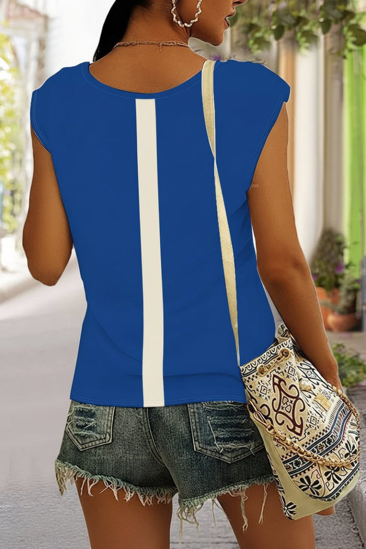 Lockeres V-Ausschnitt-Shirt - Nadine