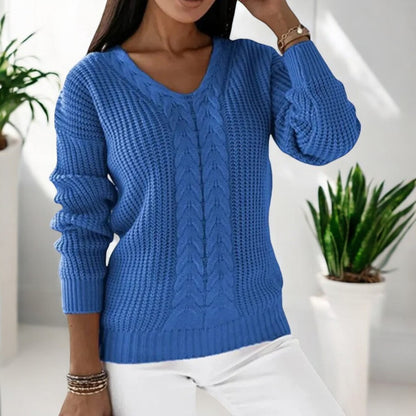 Lockergeschnittener Langarm-Pullover - Carla