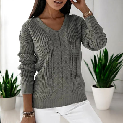 Lockergeschnittener Langarm-Pullover - Carla