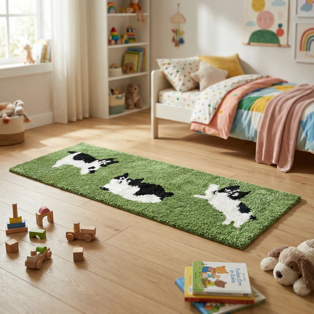 Long Runner Bedroom Rug - RolliPaw