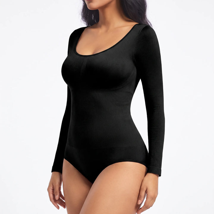 Long Sleeve Seamless Shapewear Bodysuit - Flexiform