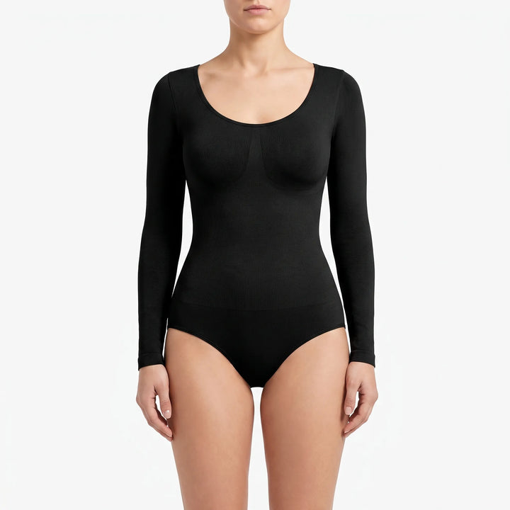 Long Sleeve Seamless Shapewear Bodysuit - Flexiform
