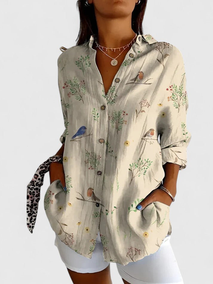 Long Sleeve Tunic Blouse - Grace
