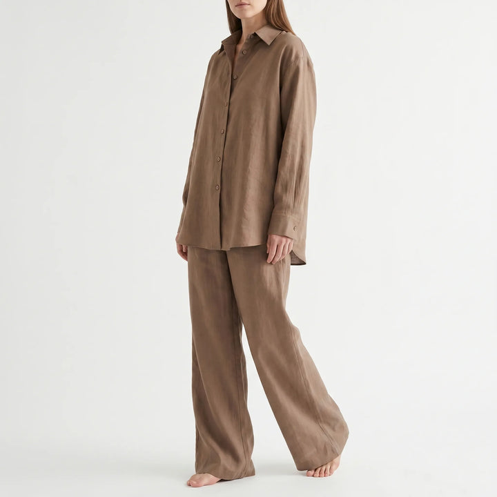 Loose Fit Two Piece Trouser Set - Desiree