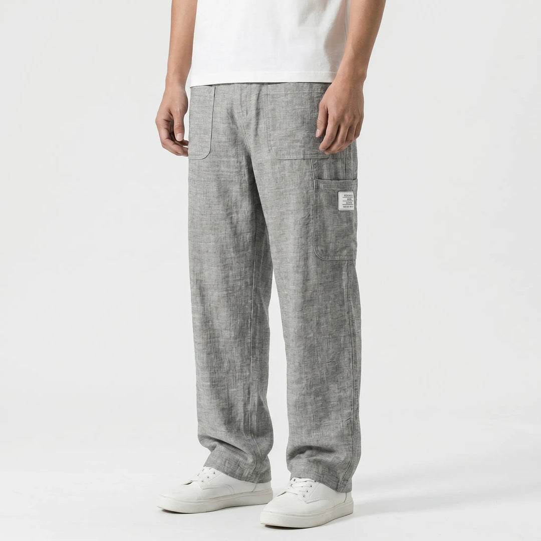 Loose Straight Leg Trousers -  Neal