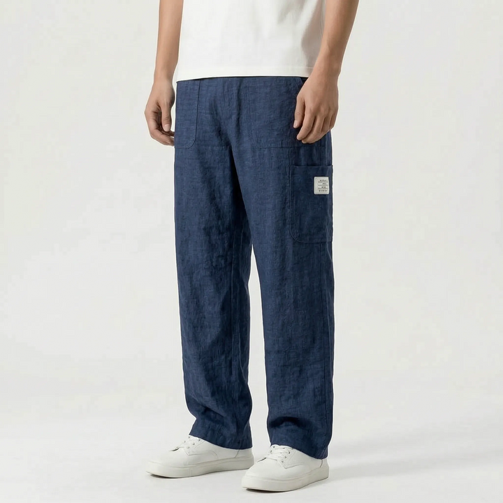 Loose Straight Leg Trousers -  Neal