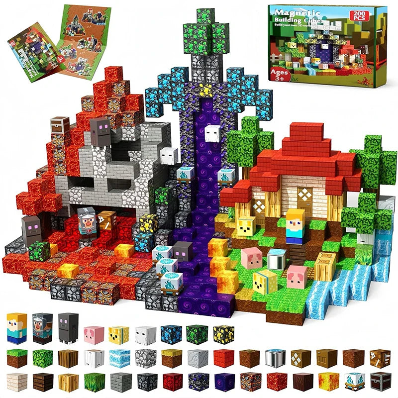 Magnetic Construction Block Set - Terrabrix