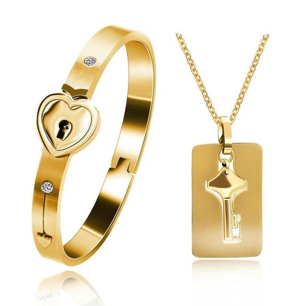 Matching Lock And Key Jewelry Set - AmorLock