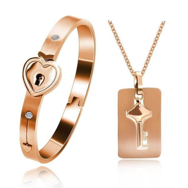 Matching Lock And Key Jewelry Set - AmorLock