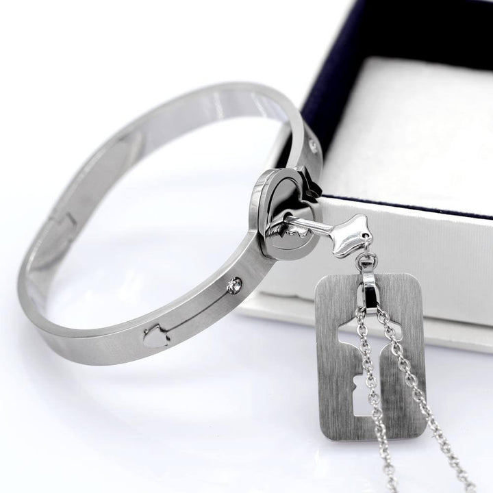 Matching Lock And Key Jewelry Set - AmorLock
