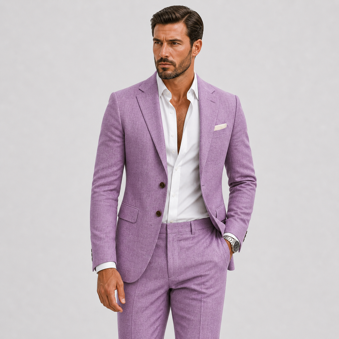 Men's Breathable Summer Suit - Justin
