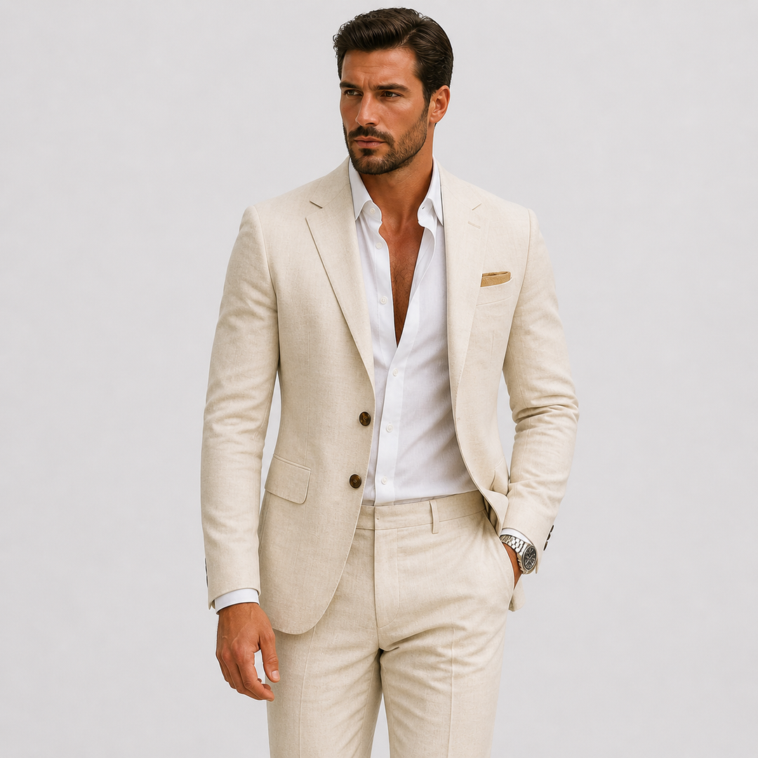 Men's Breathable Summer Suit - Justin