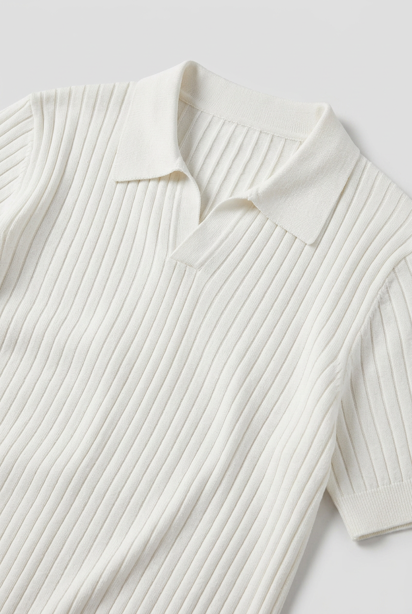 Men's Knitted Polo Shirt - Jimmy