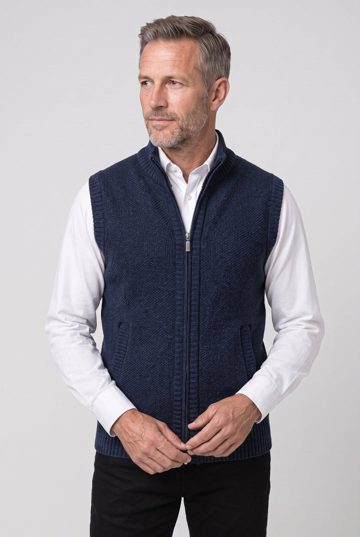 Men's Knitted Waistcoat - Emanuel