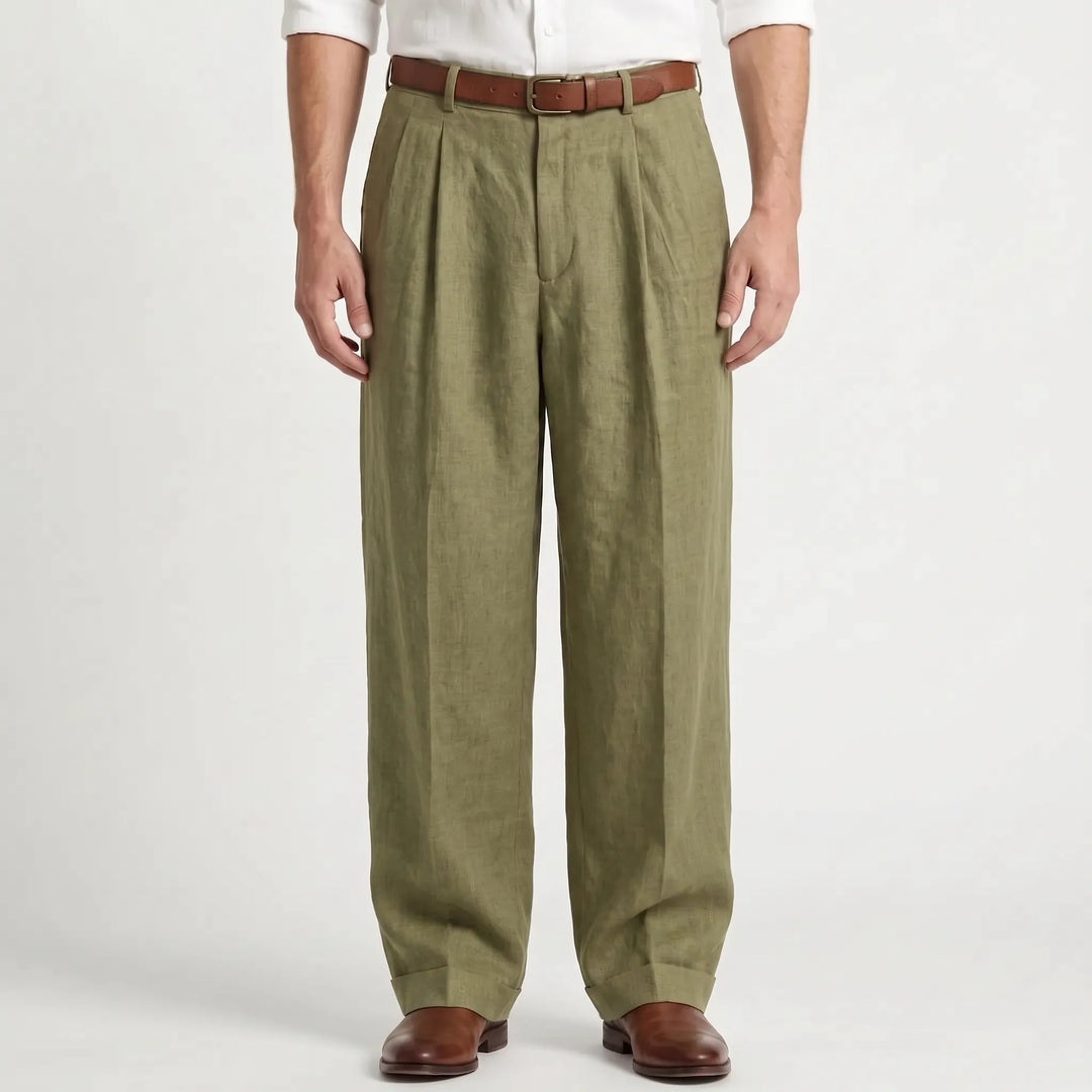 Men's Pleated Pants -  Ernesto