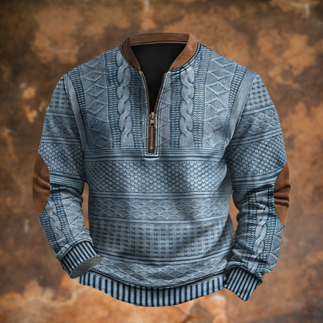 Men's Quarter-Zip Jumper - Alonzo