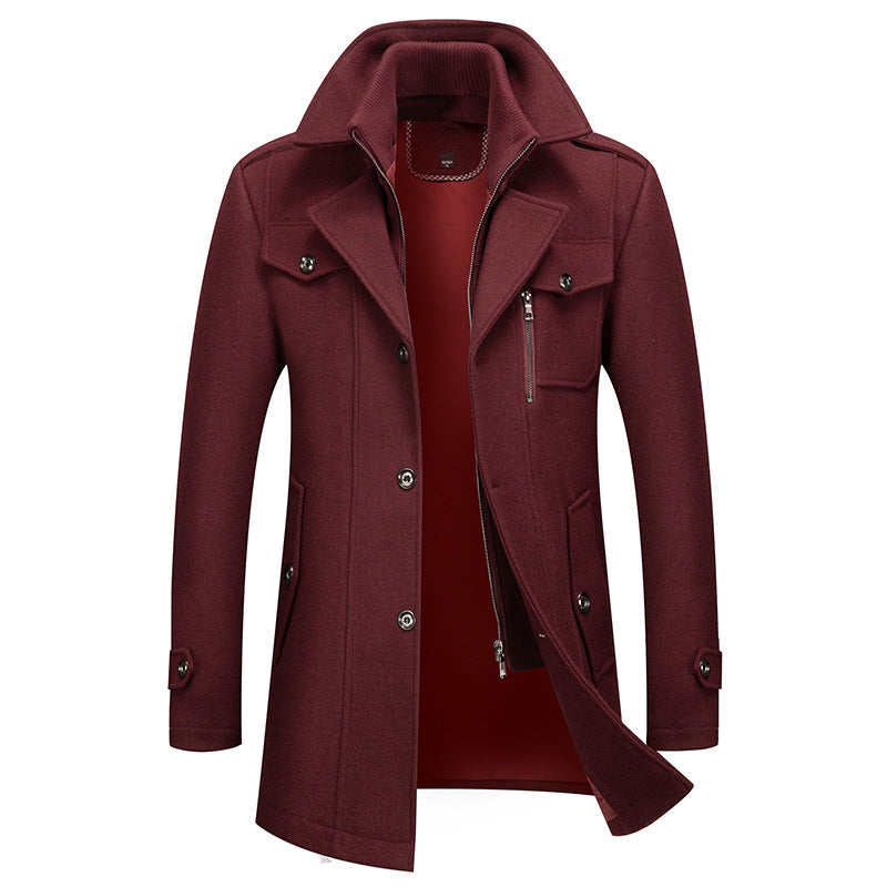 Men's Structured Long Winter Coat - Darrell