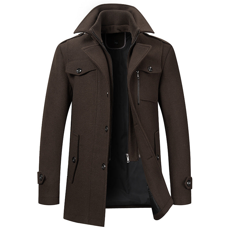 Men's Structured Long Winter Coat - Darrell