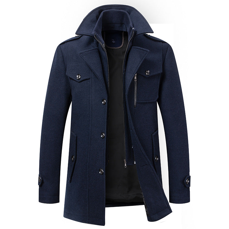 Men's Structured Long Winter Coat - Darrell