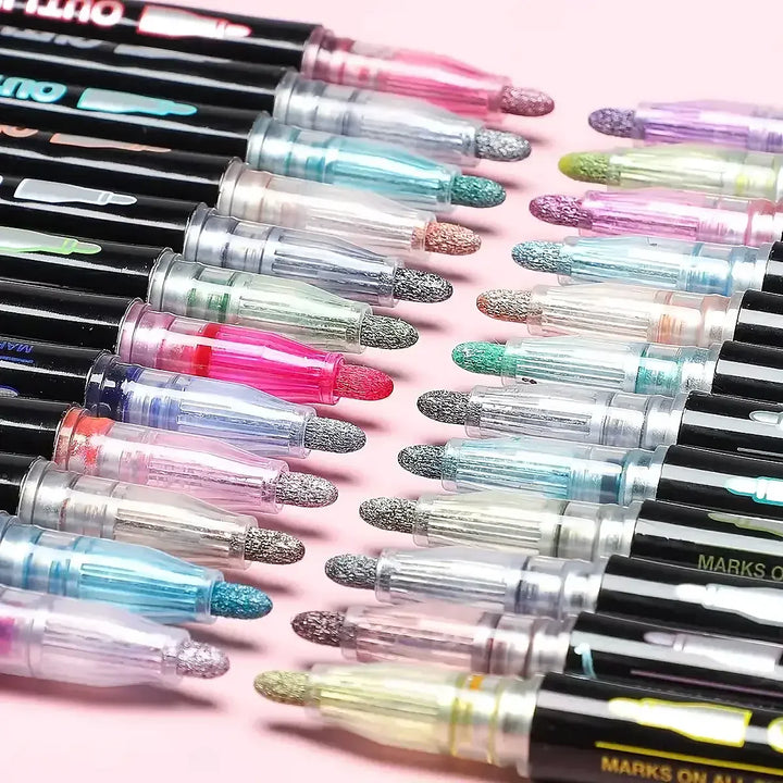Metallic Outline Art Pens - Chromara