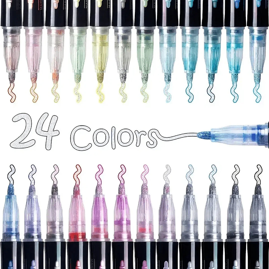 Metallic Outline Art Pens - Chromara