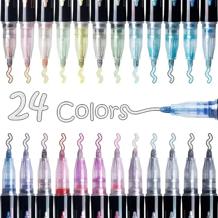 Metallic Outline Art Pens - Chromara