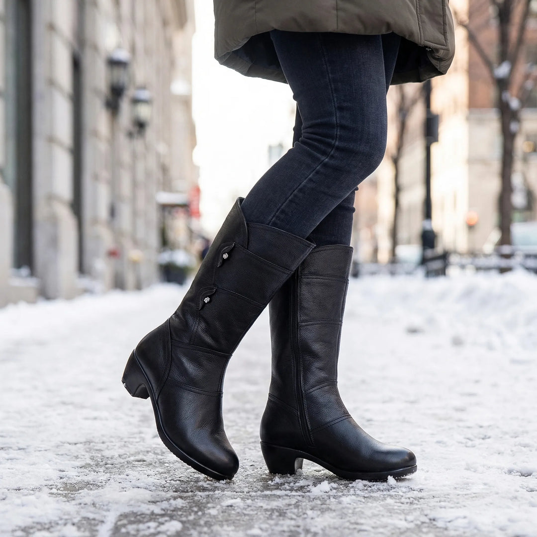 ladies mid calf dress boots Upioiwer Women's High Heel Large Size Womens British Style Boots Thick Heel Short Boots Mid Calf Motorcycle Boots Womens Boots Boots Features Women's Slouchy Mid Calf Boots
