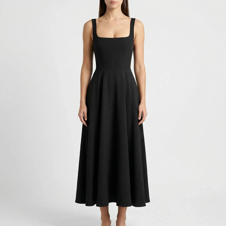Midi Kleid Mit Hoher Taille - Sofie