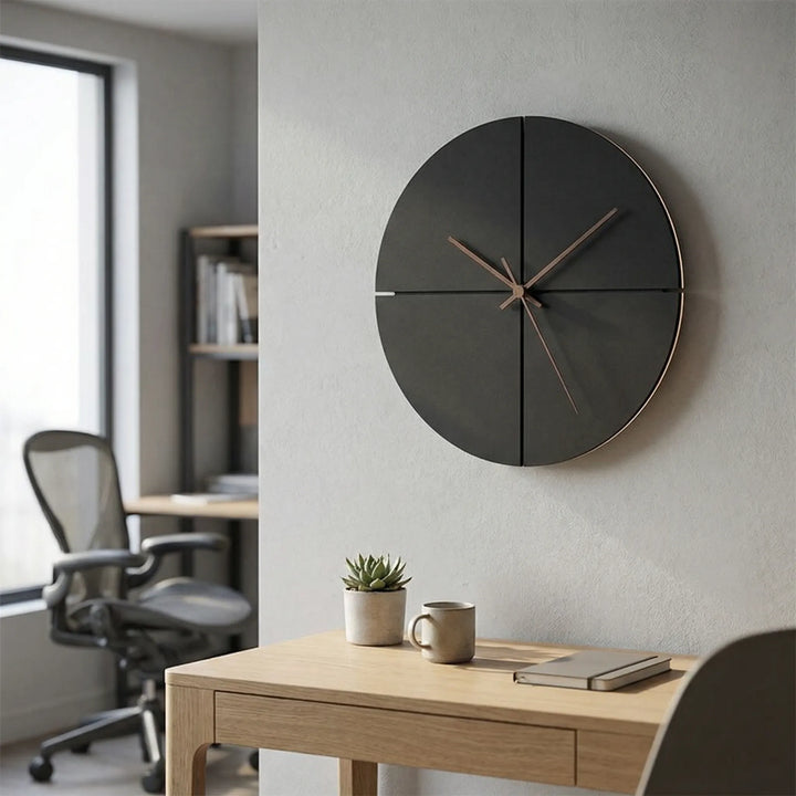 Minimalist Round Analog Wall Clock - Veltara