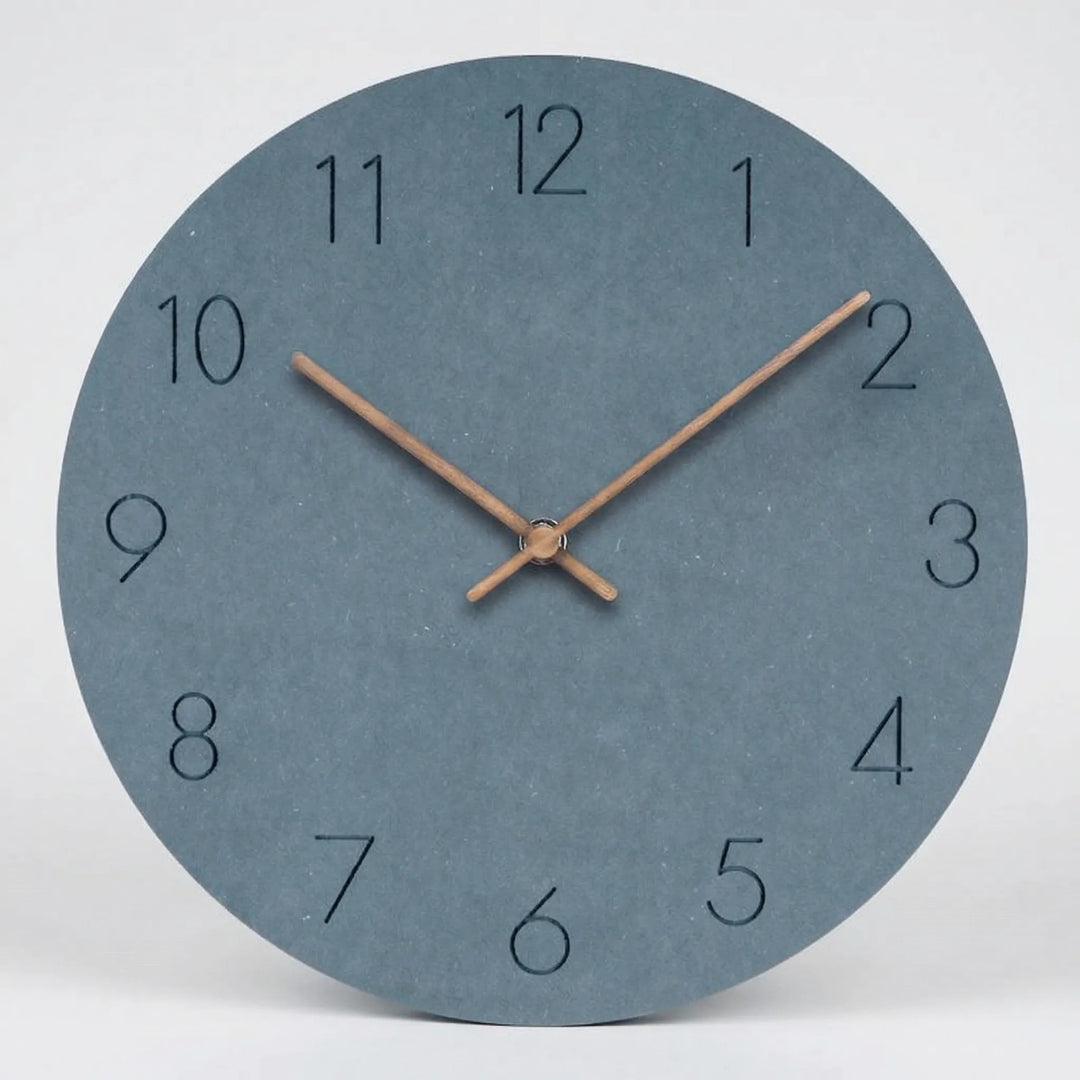 Minimalist Round Wall Clock - Nordellia