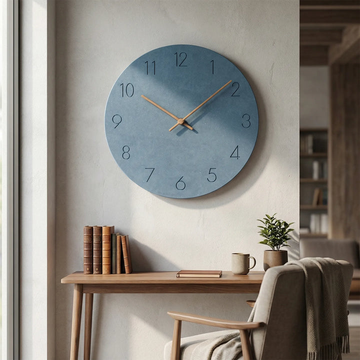 Minimalist Round Wall Clock - Nordellia