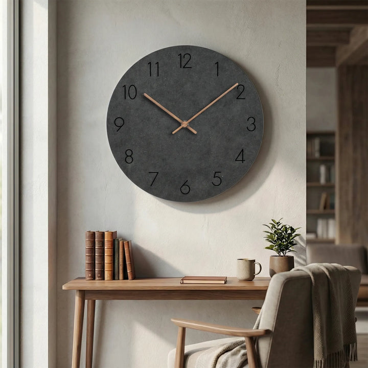 Minimalist Round Wall Clock - Nordellia