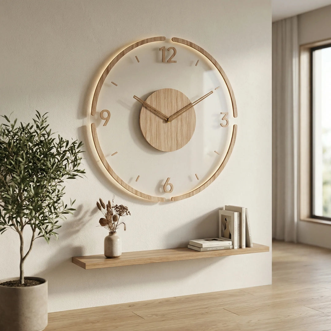 Minimalist Round Wall Clock - Nordrill