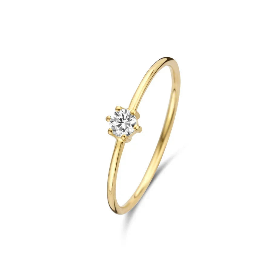 Minimalist Single-Stone Engagement Ring - Solitia