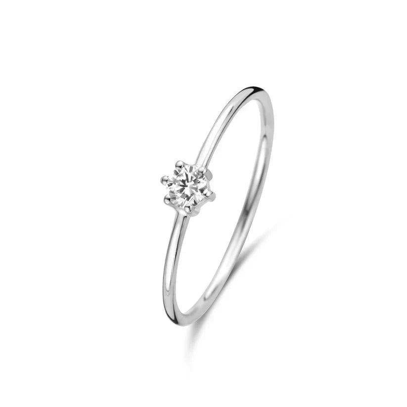 Minimalist Single-Stone Engagement Ring - Solitia